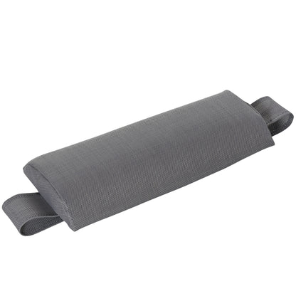 Foldable Garden Lounger Camping Bed Cot w/ Pillow 5-Level Adjustable Back Aluminium Frame, 76H x 170L x 60W Grey