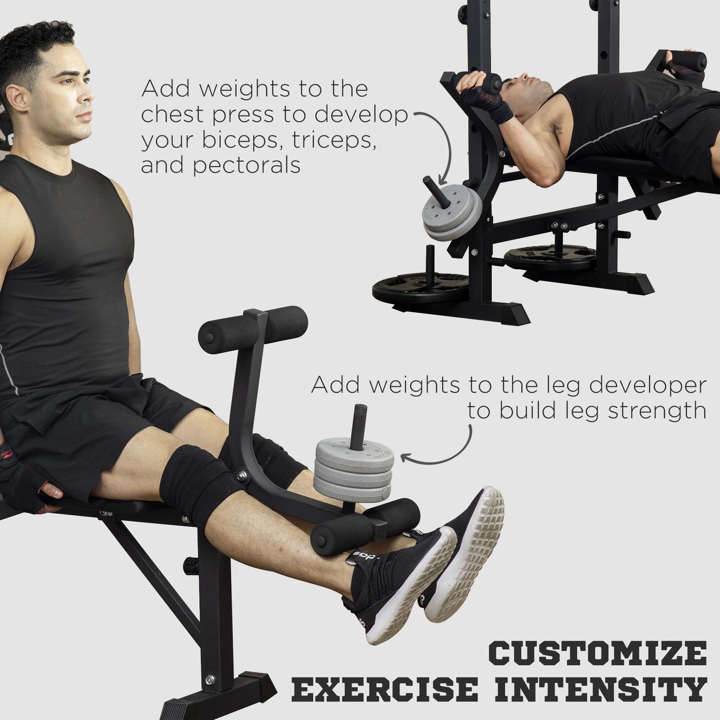 Warehouse Clearance Sale - Adjustable Weight Bench Multifunction Full Body Workout Bench