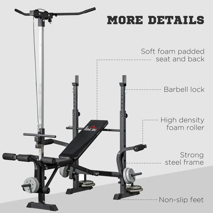 Warehouse Clearance Sale - Adjustable Weight Bench Multifunction Full Body Workout Bench