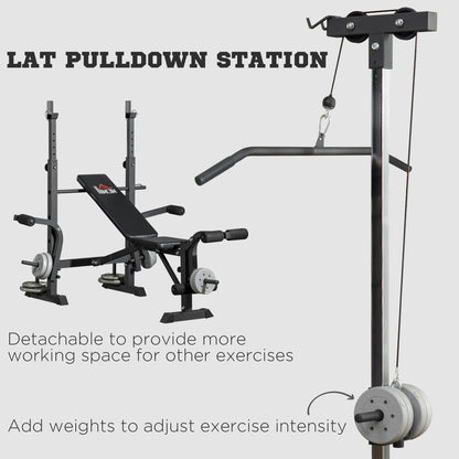 Warehouse Clearance Sale - Adjustable Weight Bench Multifunction Full Body Workout Bench