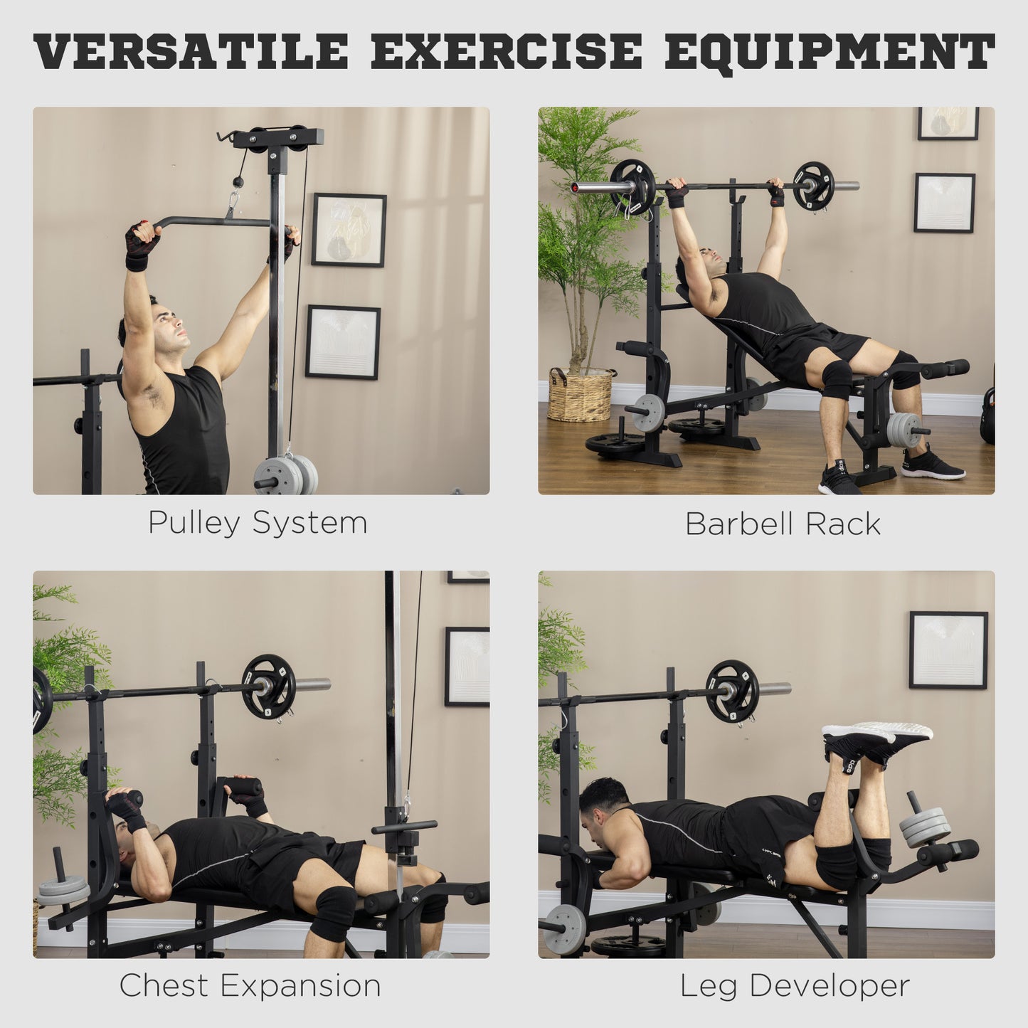 Warehouse Clearance Sale - Adjustable Weight Bench Multifunction Full Body Workout Bench