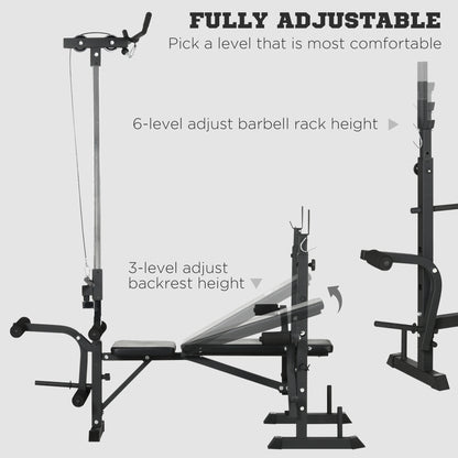 Warehouse Clearance Sale - Adjustable Weight Bench Multifunction Full Body Workout Bench