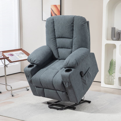 Riser and Recliner Chair w/ Remote, Lift Chair for Elderly, Grey