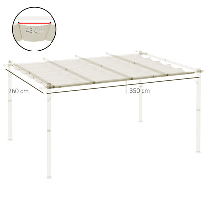 Pergola Shade Cover Replacement Canopy for 4 x 3(m) Pergola, Cream