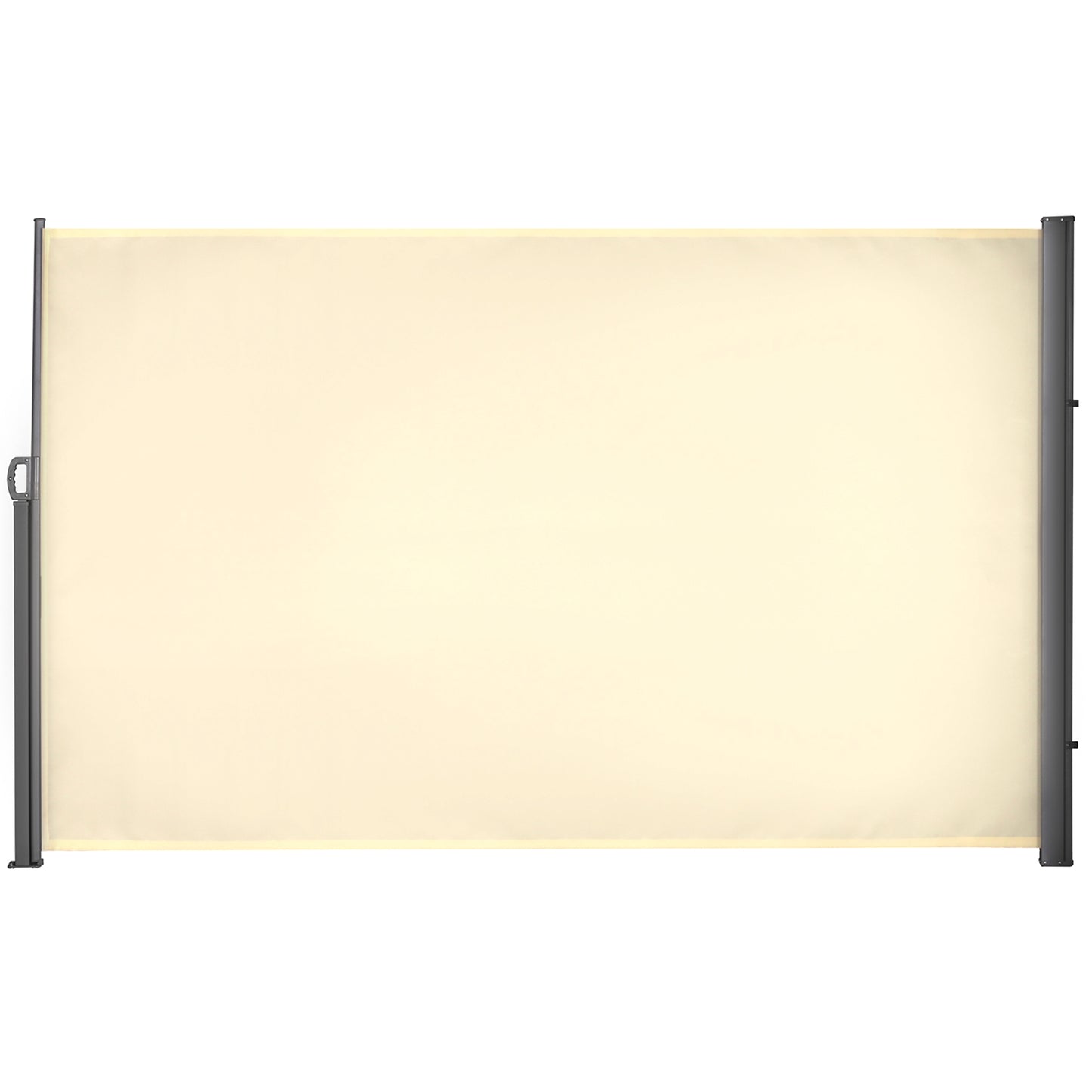 3x1.8M Retractable Side Awning Screen Fence Patio Privacy Divider Cream