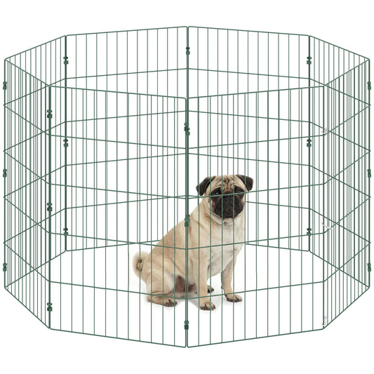 8 Panel Pet Pen, Dog Playpen for Puppies, 80 cm Height