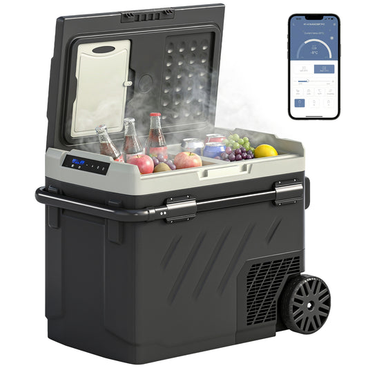 49L Compressor Car Fridge Freezer, Dual Zone with App Control