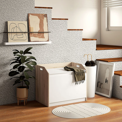 Storage Bench Lift Top Cabinet Accent Seat Storage Box for Entryway