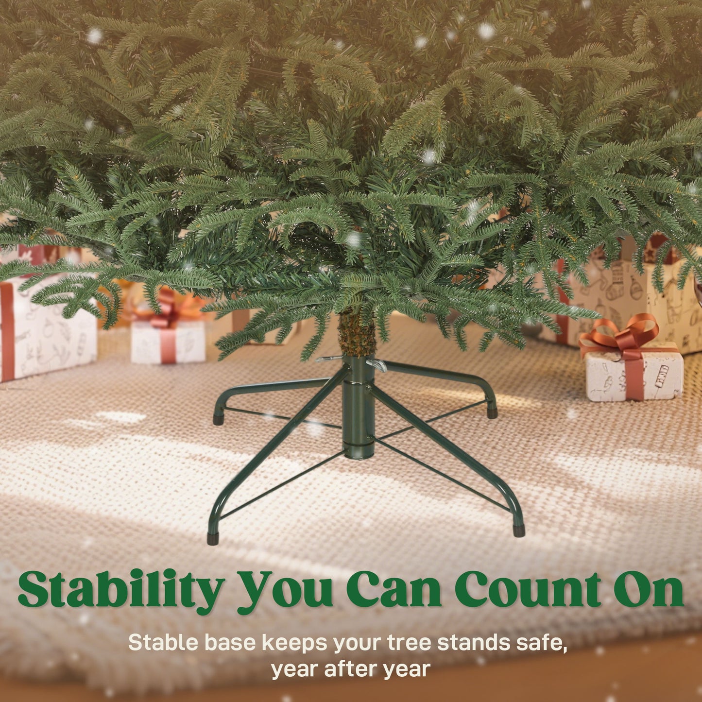 7 ft Christmas Tree, Full Spruce Xmas Tree, Easy Assembly