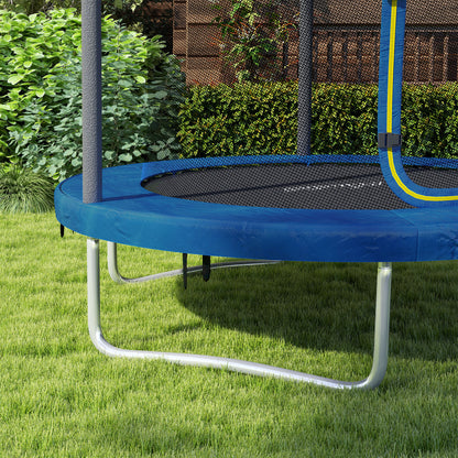 6ft Outdoor Kid Trampoline with Safety Enclosure Net, Blue