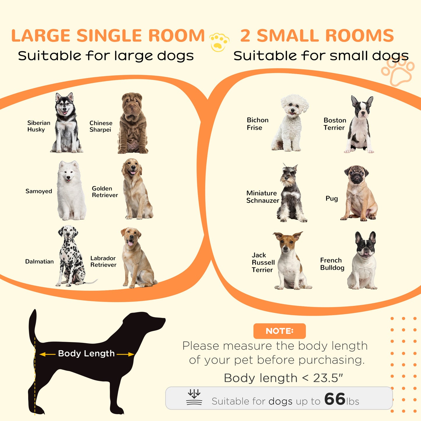 Dog Crate Furniture for Small and Large Dogs with Movable Divider, White