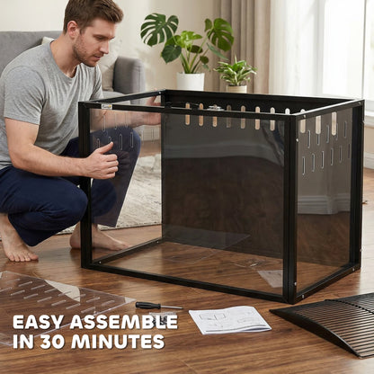 Hamster Cage Steel Acrylic Rat Cage with Openable Top