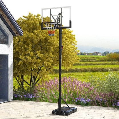 2.35-3.05m Basketball Hoop and Stand with Weighted Base and Wheels