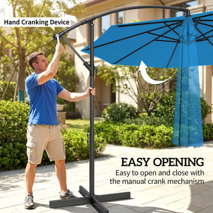 3(m) Banana Parasol Cantilever Umbrella Garden