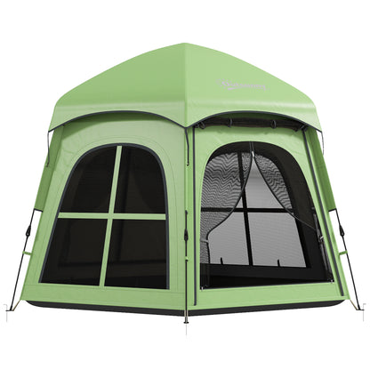 Pop Up Tent 3000mm Waterproof for 3-4 Person Green