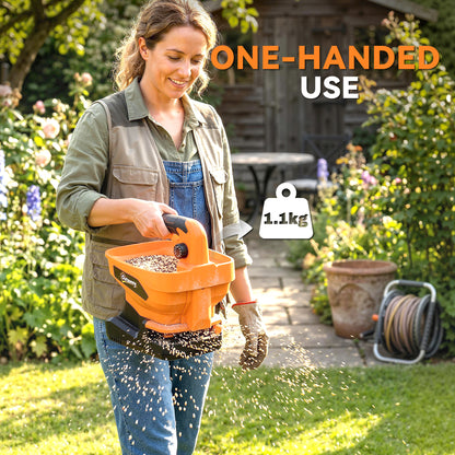 Cordless Spreader, 3.3L Handheld Seed Spreader