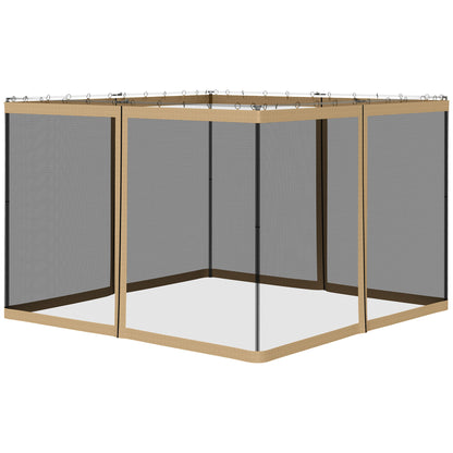 302 x 207cm Universal Replacement Gazebo Mesh Netting Screen Walls