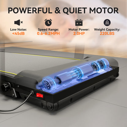 Folding Treadmill Walking Pad, Running Jogging Walking Machine