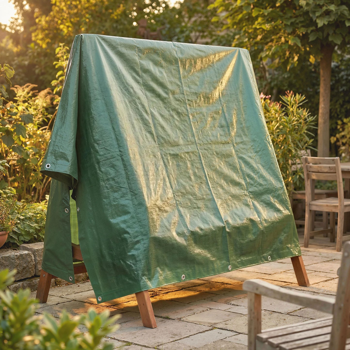 3 x 4m Waterproof Tarpaulin, 90GSM Tear-Resistant PE Tarp