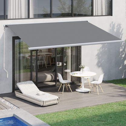 4x3m Full Cassette Electric Retractable Awning for Patio Door Window