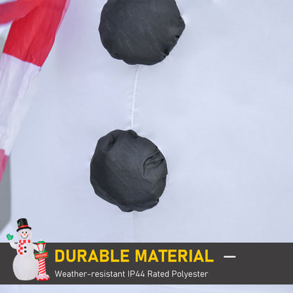 8ft Christmas Inflatable Snowman with Street Lamp Lighted Decoration