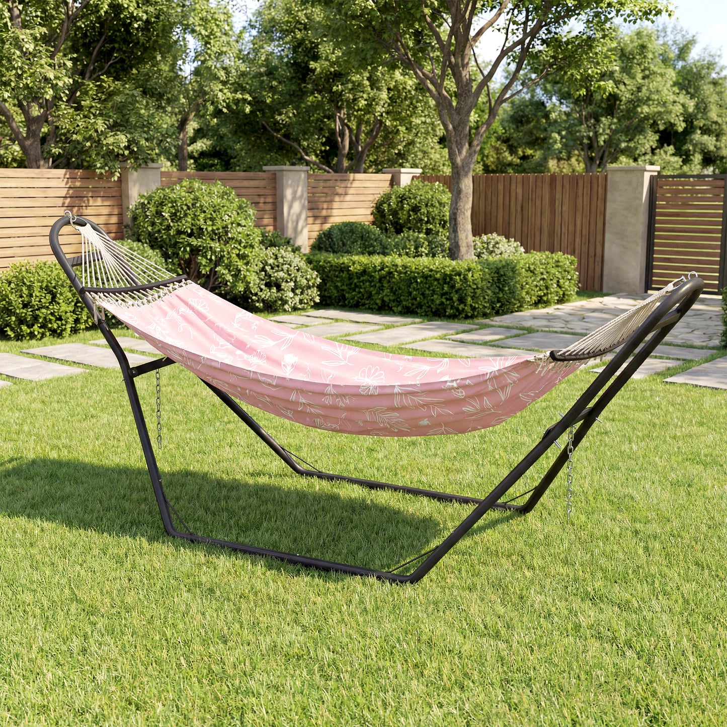 9ft Hammock Stand Adjustable with Non-Slip Feet, 250 kg Capacity