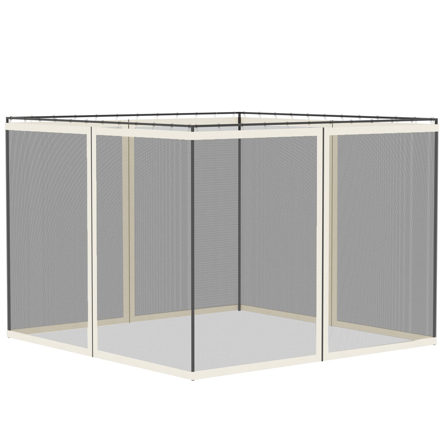 302 x 207cm Universal Replacement Gazebo Mesh Netting Screen Walls