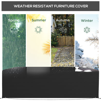 UV Rain Protective Cover or Garden Wicker Rattan Black