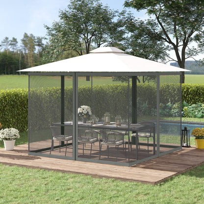 352 x 207cm Universal Replacement Gazebo Mesh Netting Screen Walls