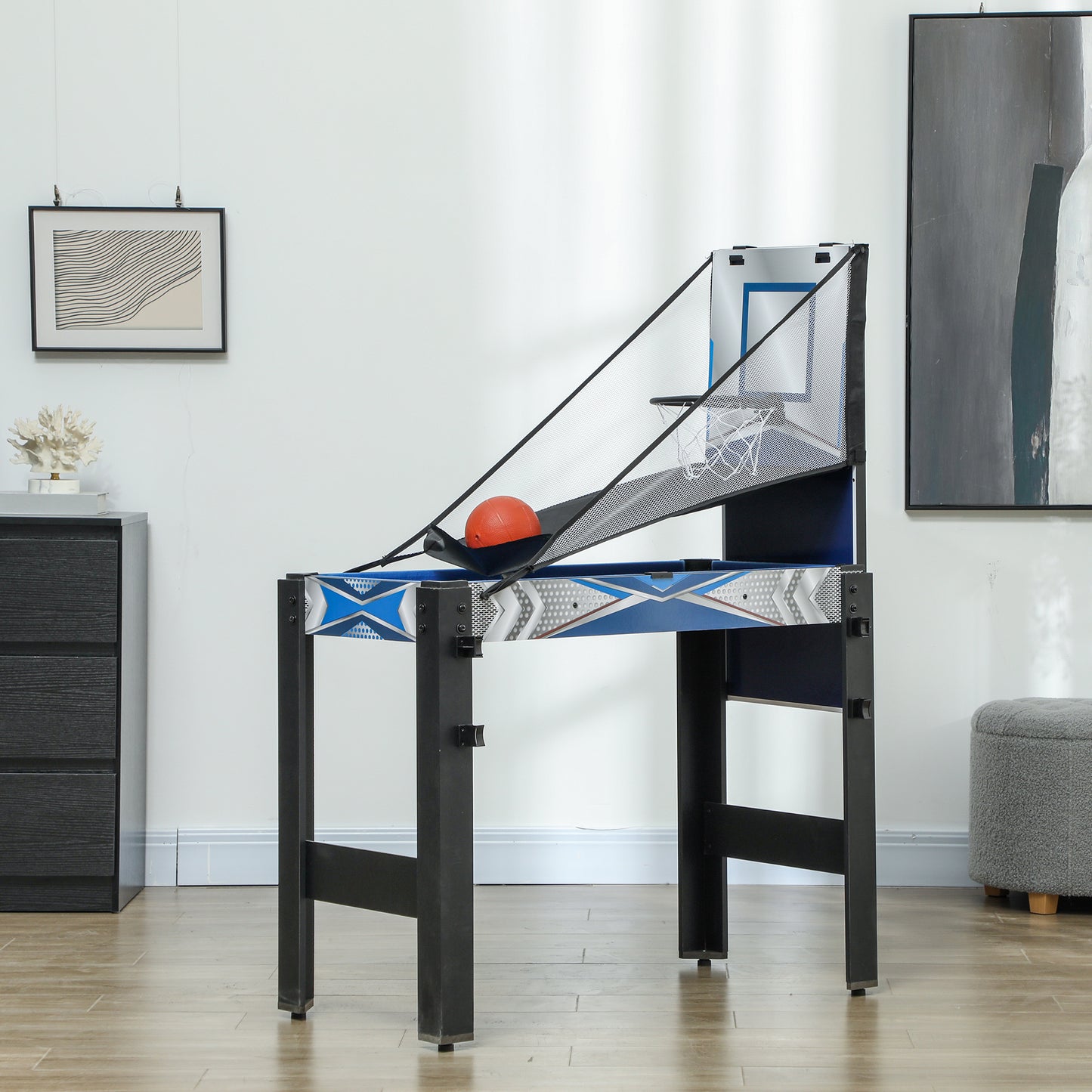 5 in 1 Multi Games Table Combo Sports Game Table for Kids, Blue