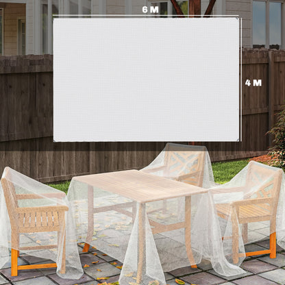 4 x 6m Waterproof Tarpaulin, 140GSM Tear-Resistant PE Tarp