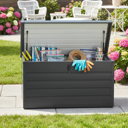 311L Garden Storage Box, Waterproof Outdoor Storage Box for Tools