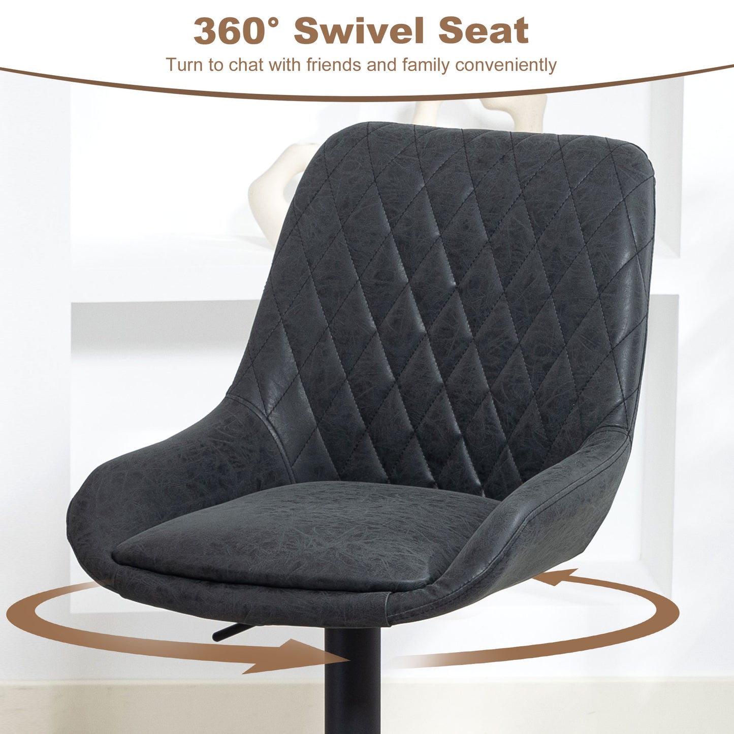 High Back Mesh Computer Desk Chair with Lumbar Support, Grey