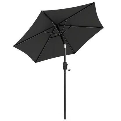 Garden Parasol, 2m Outdoor Table Parasol Umbrella with Tilt