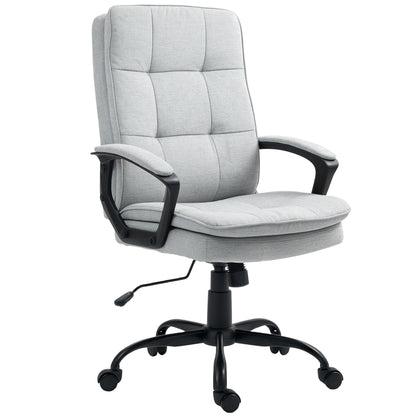 Office Chair, Computer Desk Chair with Dual-Layer Padding, Grey