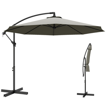 3(m) Banana Parasol Cantilever Umbrella Garden