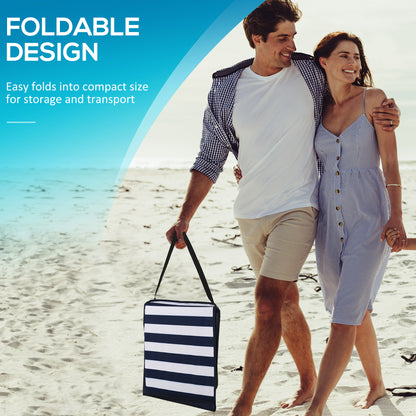 Garden Beach Chair Mat, Sun Lounger Seats with Adjustable Back