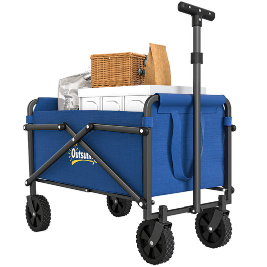 41L Festival Trolley, 60kg Heavy Duty Folding Trolley Cart, Blue