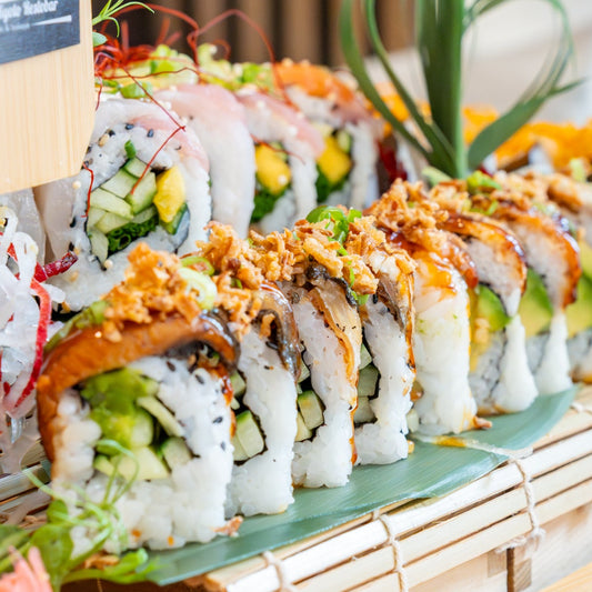 Kyoto Flavours! Authentic Japanese Lunch For 2 at Kyoto Restobar, St Helier - 40 Piece Chef's Special Sushi Platter Plus Dessert and a Bottle of Wine! Just £64 for Two People!