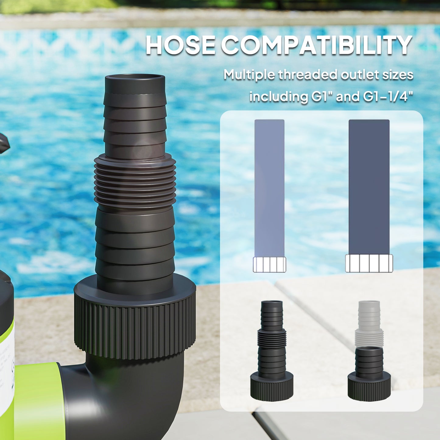 400W Water Pump with Float Switch, 9000L/H Electric Sump Pump