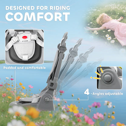 6 in 1 Kids Trike, Toddler Tricycle with Parent Handle, Grey