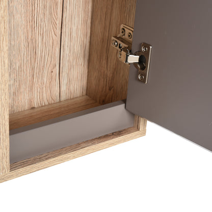 49x57cm Wall Mounting Bathroom Cabinet & Mirror Shelf Door Home Storage