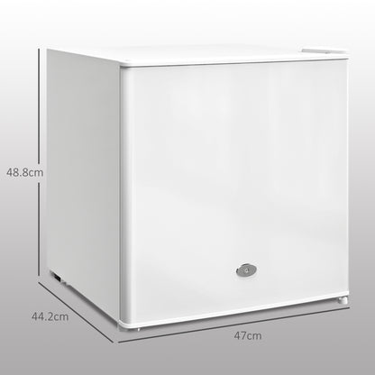 35L Tabletop Freezer with Removable Wire Shelf and Two Keys, White