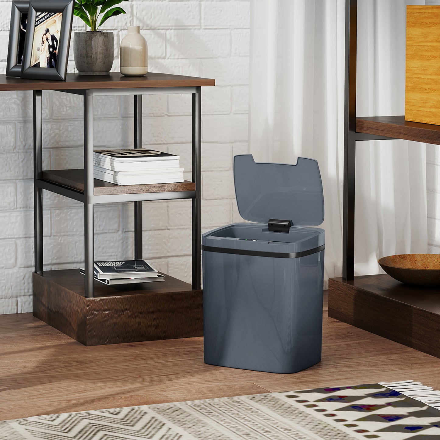 15L Sensor Bin, Automatic Touchless Kitchen Bin, Battery Operated