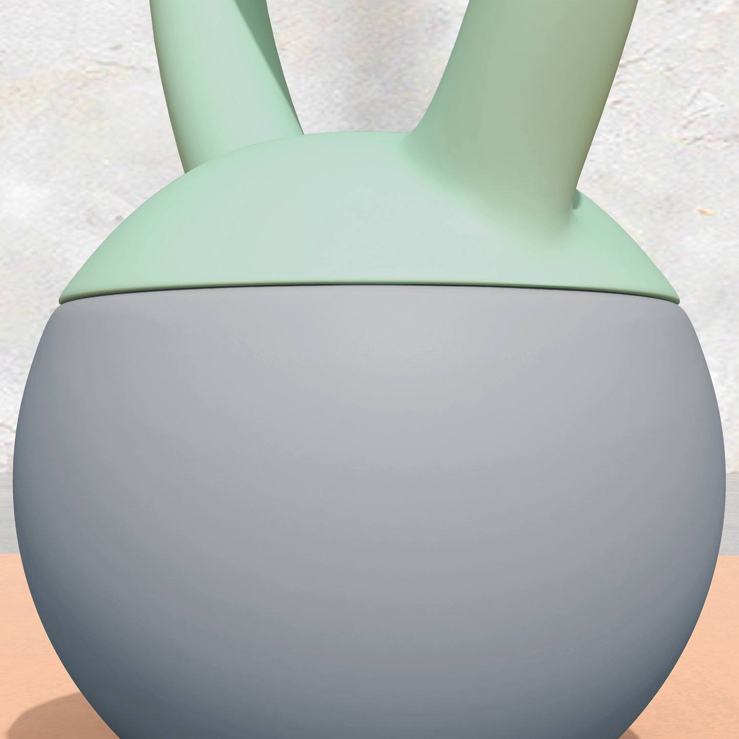 6KG Kettlebell with Soft Body and Non-Slip Handle, Grey and Green