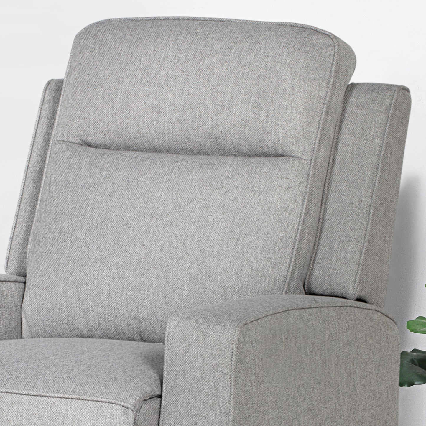 Electric Armchair, Fabric Recliner Chair with USB Port, Grey