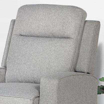 Electric Armchair, Fabric Recliner Chair with USB Port, Grey