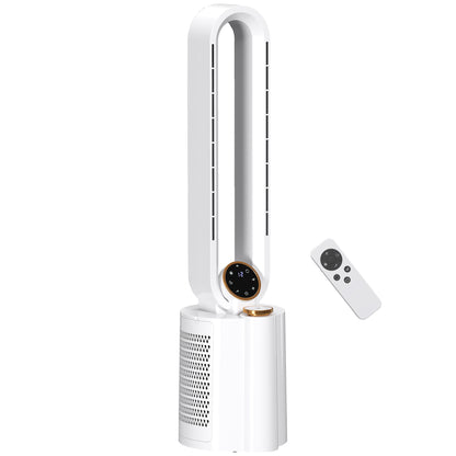 Bladeless Tower Fan with UV Sterilisation & Humidifier, Oscillation