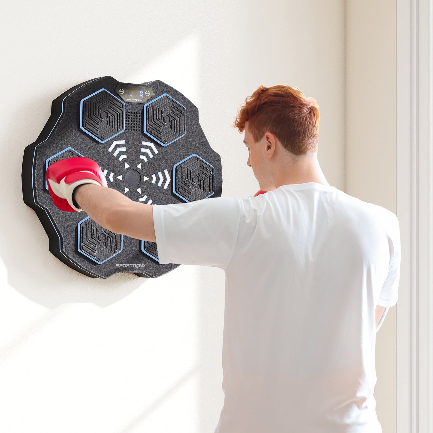 Music Boxing Machine with Bluetooth Connection and LED Light