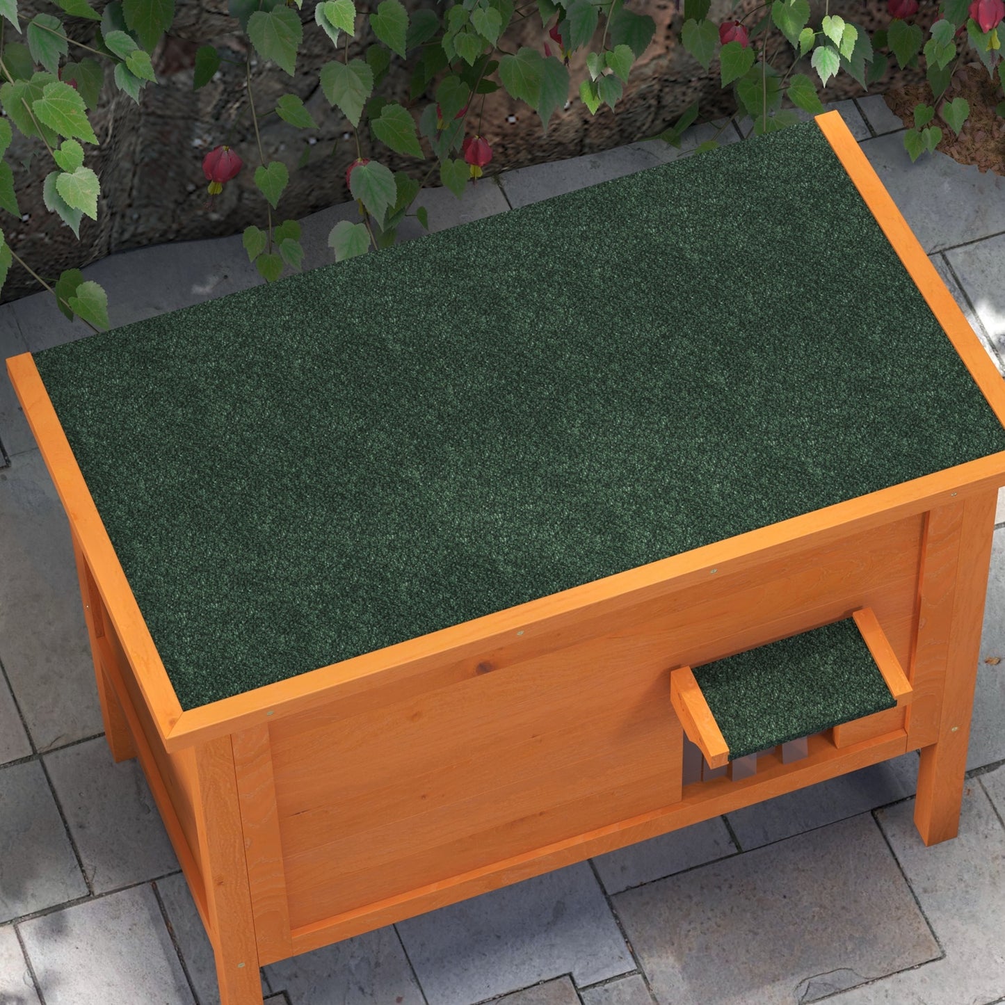 Outdoor Feral Cat House Insulated w/ Openable Roof - Orange